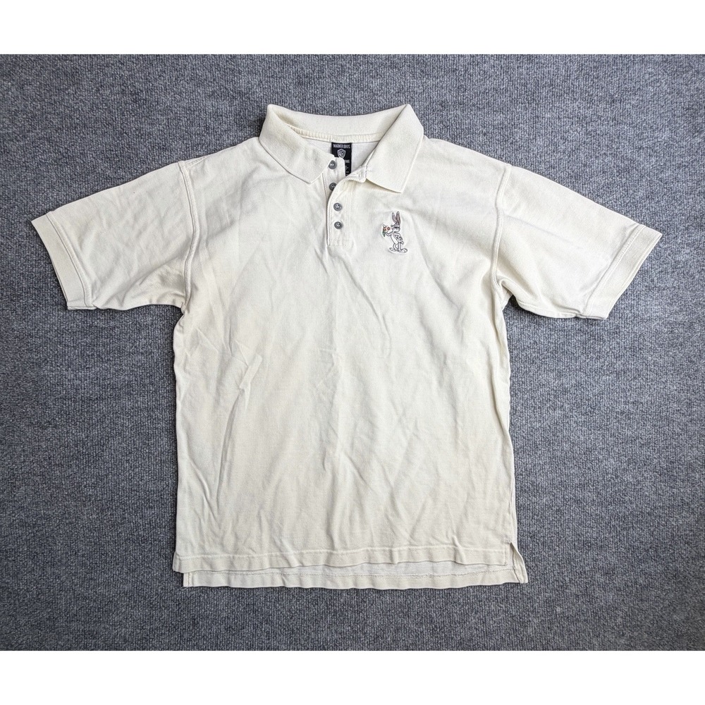 Warner Brothers Bugs Bunny Men's Polo Shirt Size Medium Short Sleeve